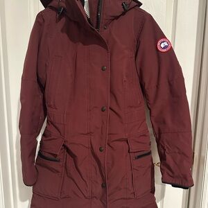 Canada Goose Women's Burgundy Parka Coat